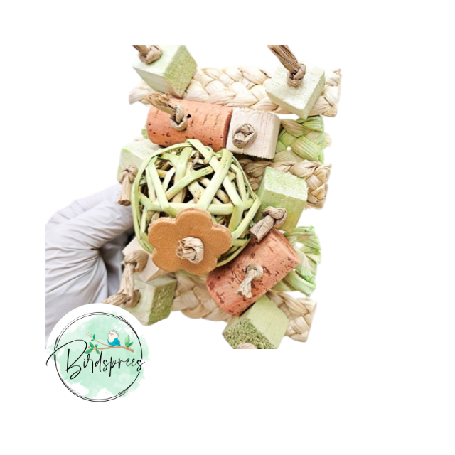 Parrot Lab Mint Cluster Parrot Toy