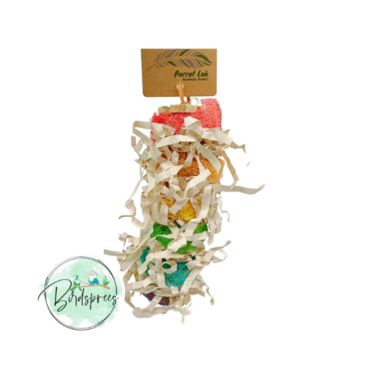 Parrot Lab Crinkle loofa stack - Birdsprees