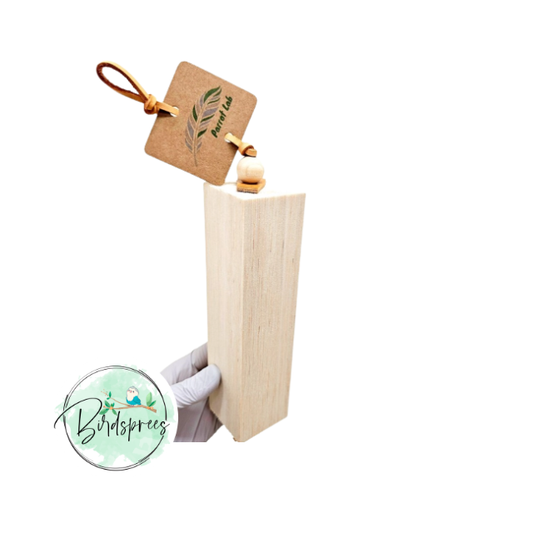 Parrot Lab Balsa Log Parrot Toy - Birdsprees