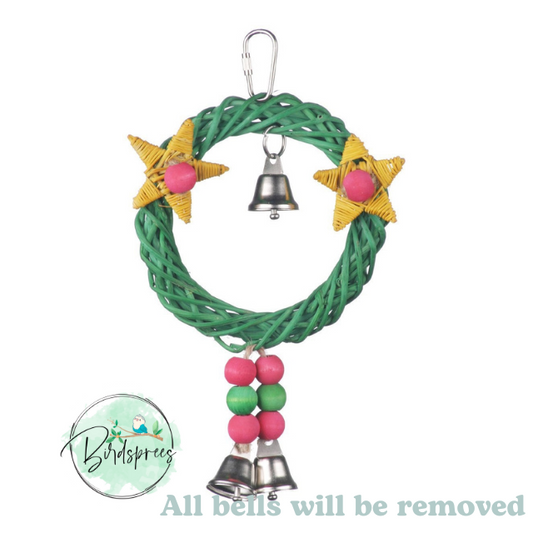 Super Bird Creation - Christmas Wreath Vine Swing - Birdsprees