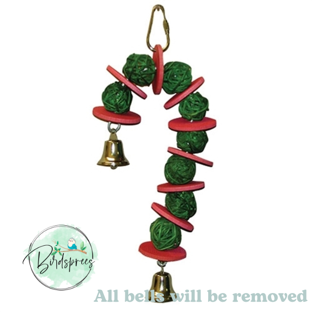Super Bird Creation - Vine Ball Candy Cane - Birdsprees