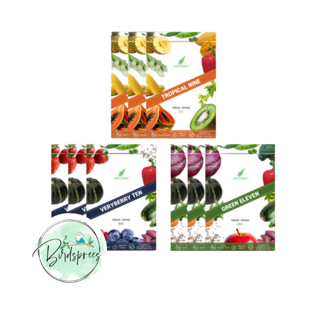 Amazona Korean Freeze-dried Mix - Birdsprees