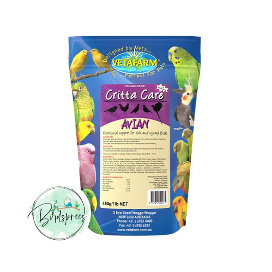 Vetafarm Crittacare Avian - Birdsprees