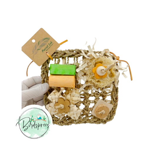 Parrot Lab Bed of flowers - Birdsprees