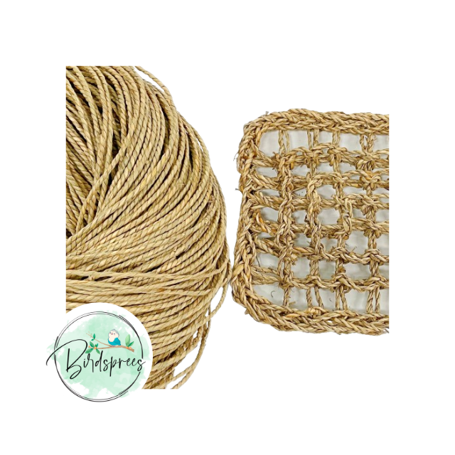 Seagrass Rope Parrot Toy DIY - Birdsprees