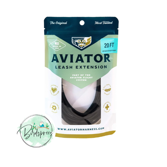 Aviator Bird Harness Leash Extension - Birdsprees