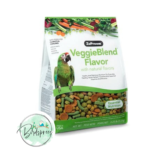 ZuPreem VeggieBlend Parrot Food - Birdsprees