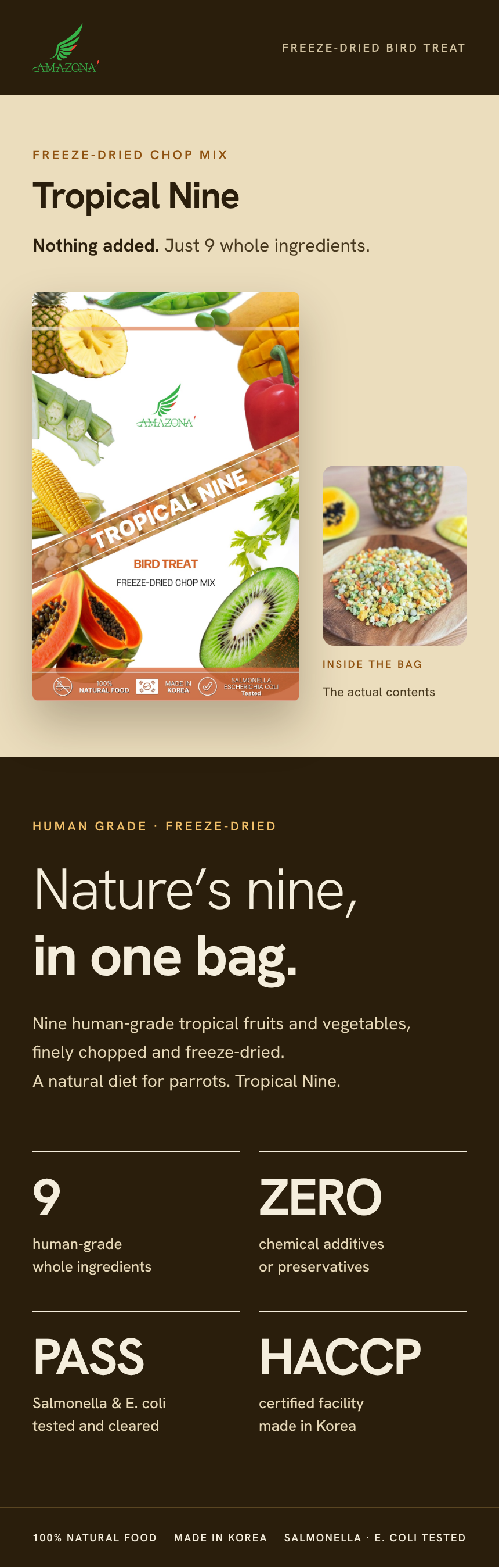 Amazona Korean Freeze-dried Mix
