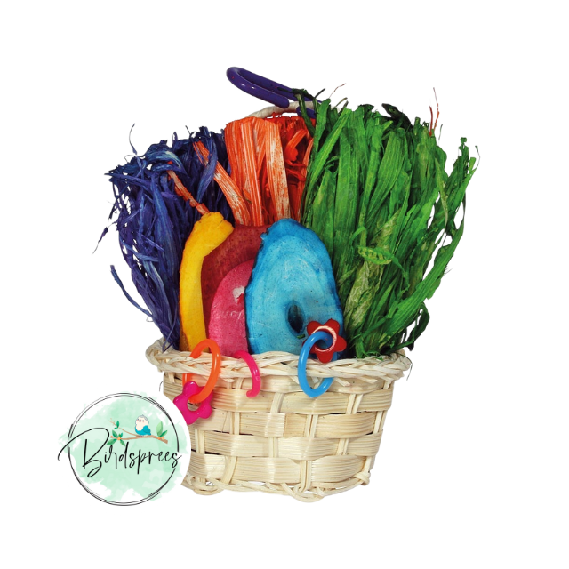 Super Bird Creations Mini Foraging Basket Parrot Toy - Birdsprees