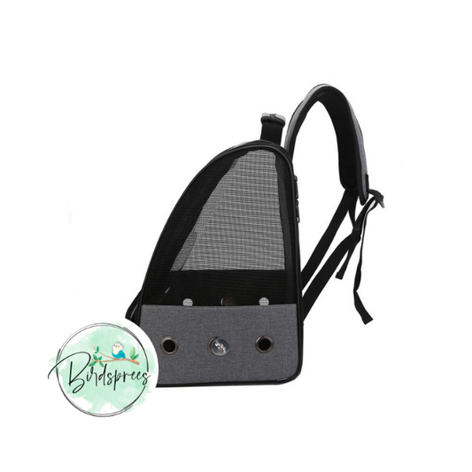 Birdsprees Medium Bird Backpack w/ poop mesh and cover - Birdsprees