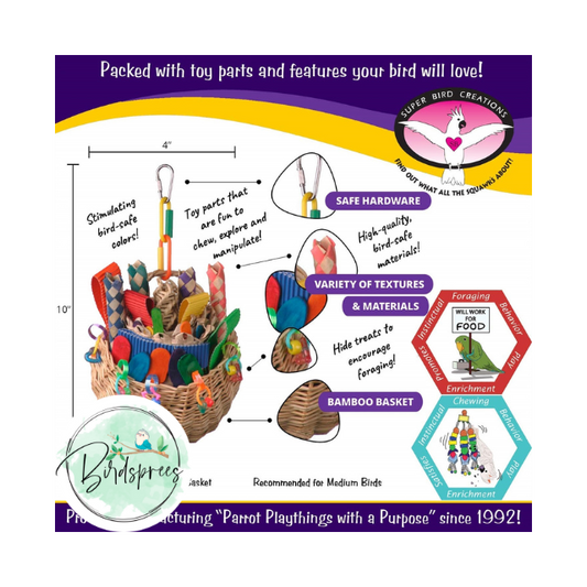 Super Bird Creations Foraging Basket - Birdsprees