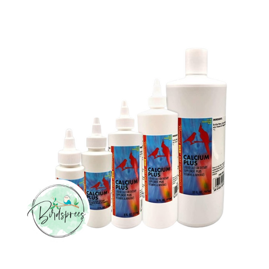 Morning Bird Calcium Plus Supplement for Avian Health, Liquid Calcium Formula with Magnesium and Vitamin D3 - Birdsprees