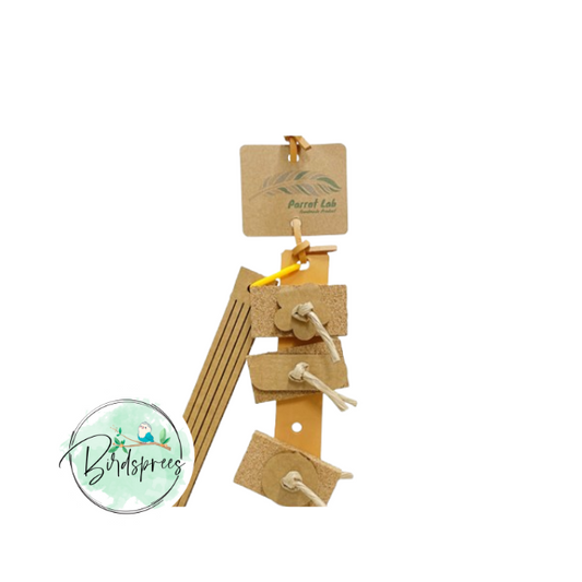 Parrot Lab Leather Cork stack - Birdsprees