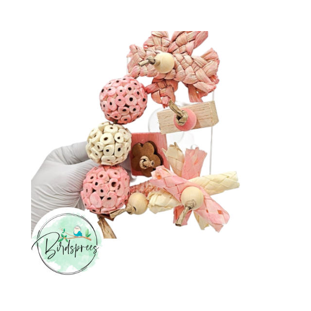 Parrot Lab Pink Crunch Parrot Toy