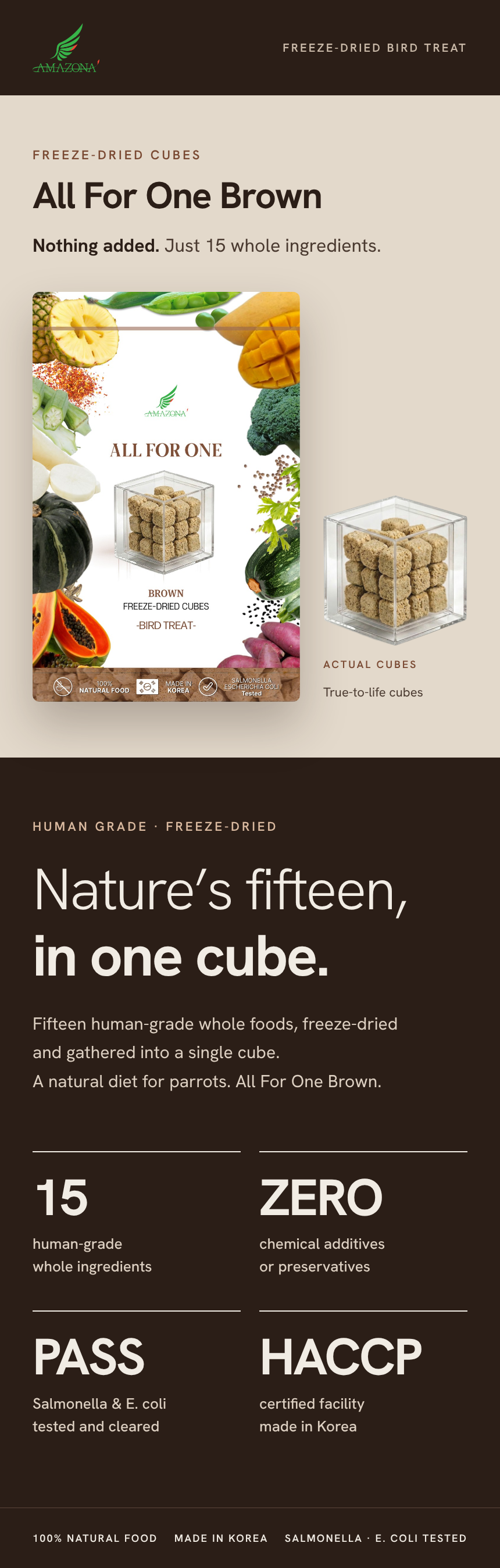 Amazona Korean Freeze-dried Mix