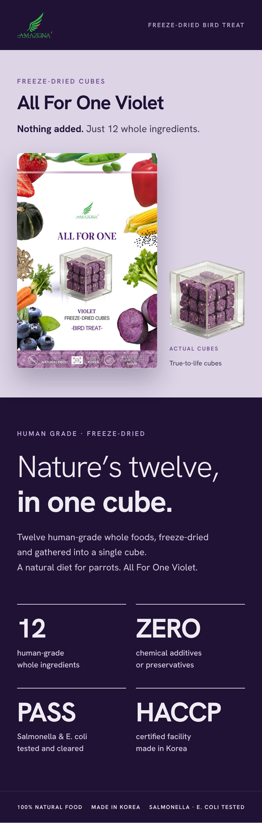 Amazona Korean Freeze-dried Mix