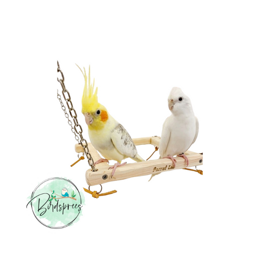 Parrot Lab Hinoki platform swing - Birdsprees