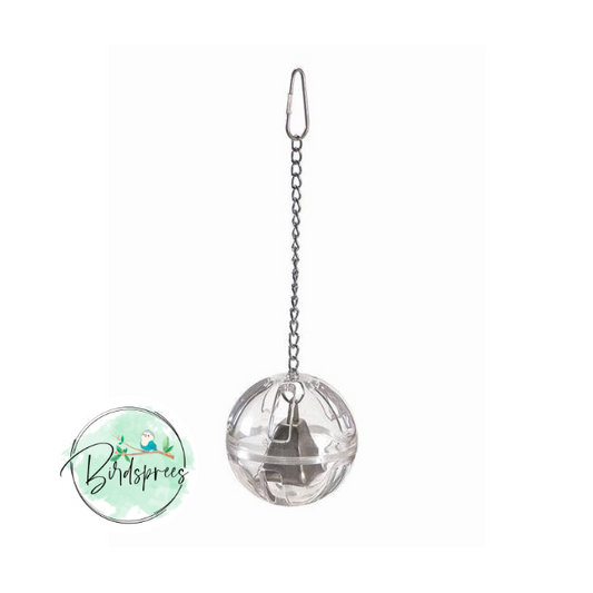 Featherland Paradise Foraging Ball with Bell - Birdsprees